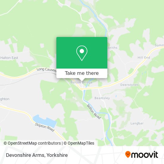 Devonshire Arms map