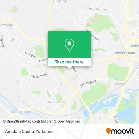 Airedale Castle map
