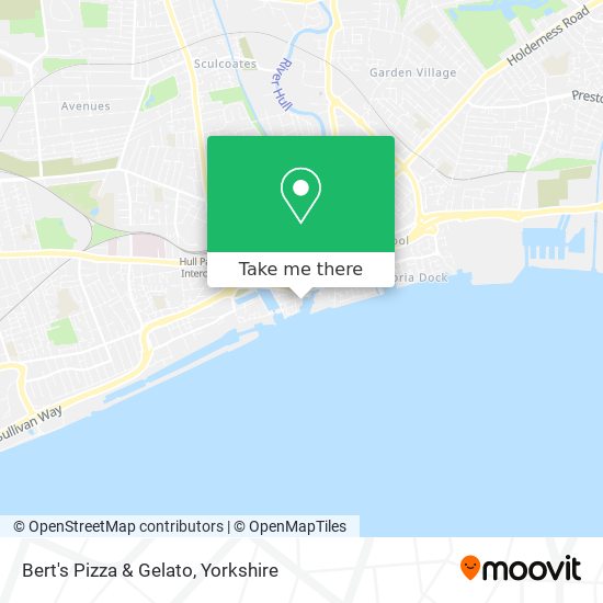 Bert's Pizza & Gelato map