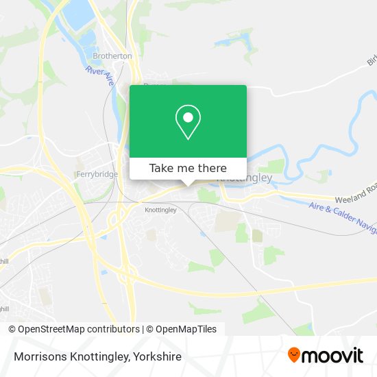 Morrisons Knottingley map