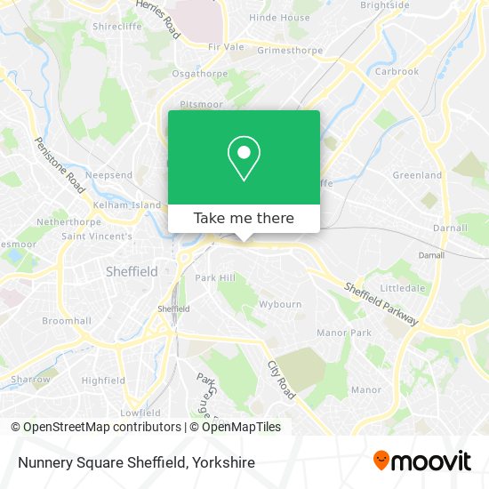 Nunnery Square Sheffield map