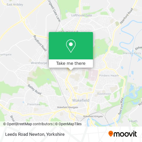 Leeds Road Newton map