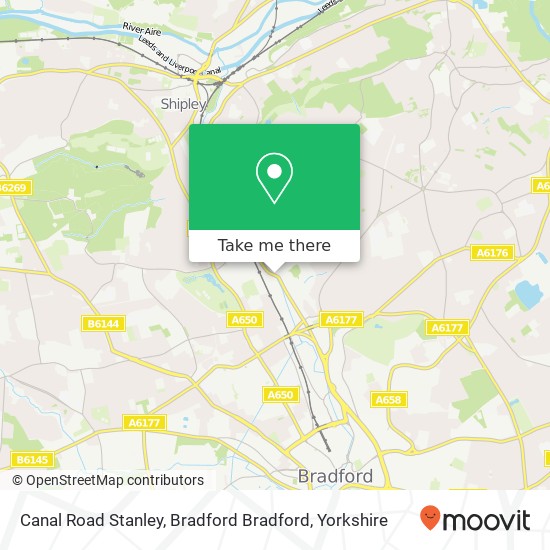 Canal Road Stanley, Bradford Bradford map