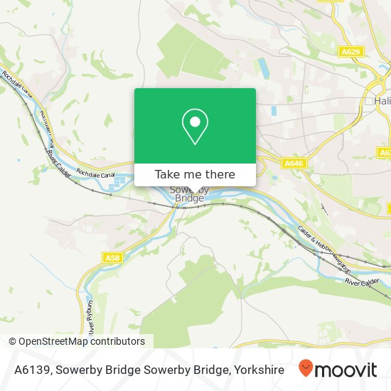 A6139, Sowerby Bridge Sowerby Bridge map