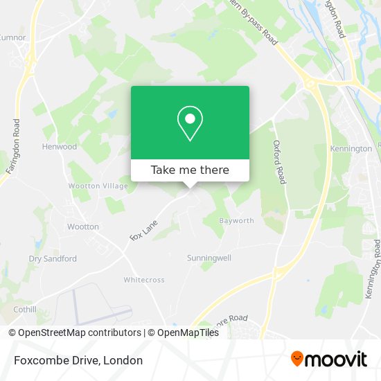 Foxcombe Drive map