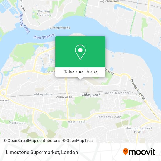 Limestone Supermarket map