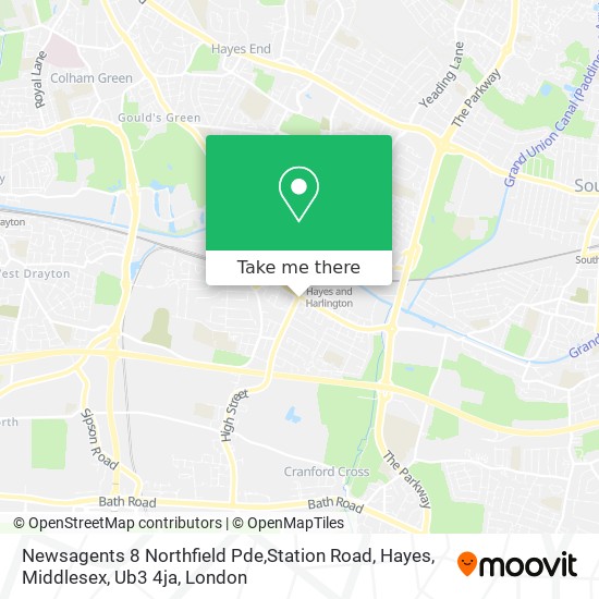 Newsagents 8 Northfield Pde,Station Road, Hayes, Middlesex, Ub3 4ja map