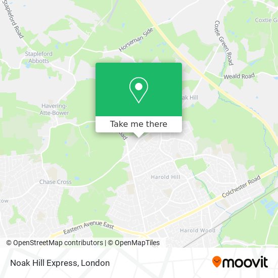 Noak Hill Express map