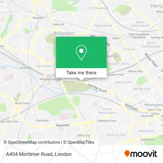 How to Get to A404 Mortimer Road in Kensal Green by Tube, Bus or Train?