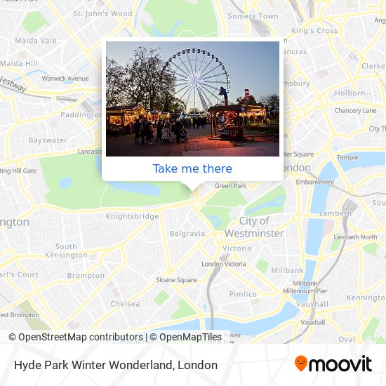 Hyde Park Winter Wonderland map