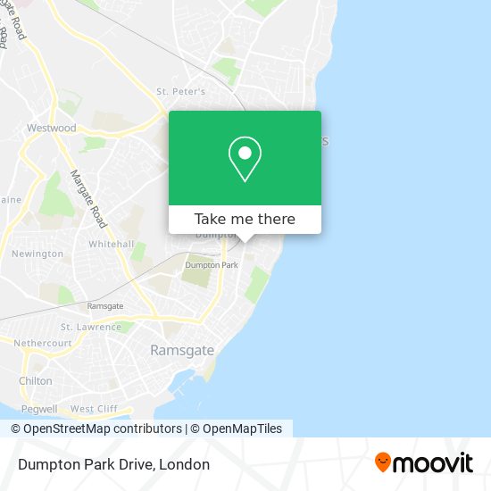 Dumpton Park Drive map