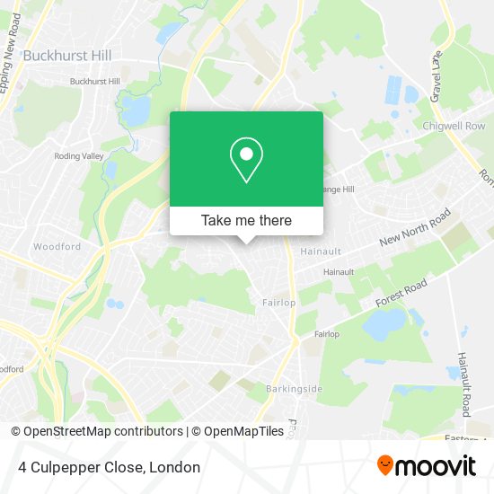 4 Culpepper Close map