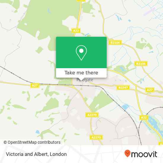 Victoria and Albert, Polegate Polegate map