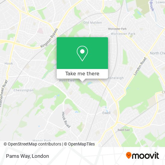 Pams Way map