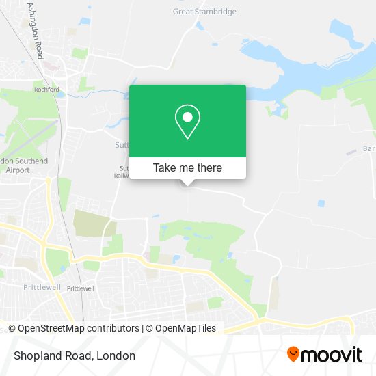 Shopland Road map