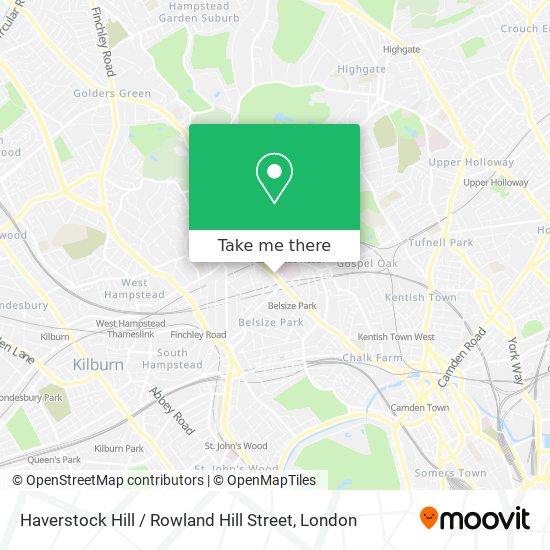 Haverstock Hill / Rowland Hill Street map