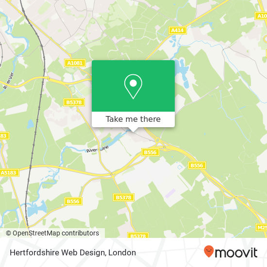 Hertfordshire Web Design, Barnet Road London Colney St Albans AL2 1 map