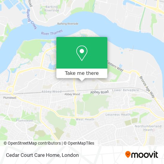Cedar Court Care Home map