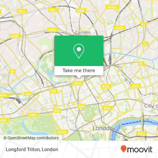 Longford Triton, Camden London map