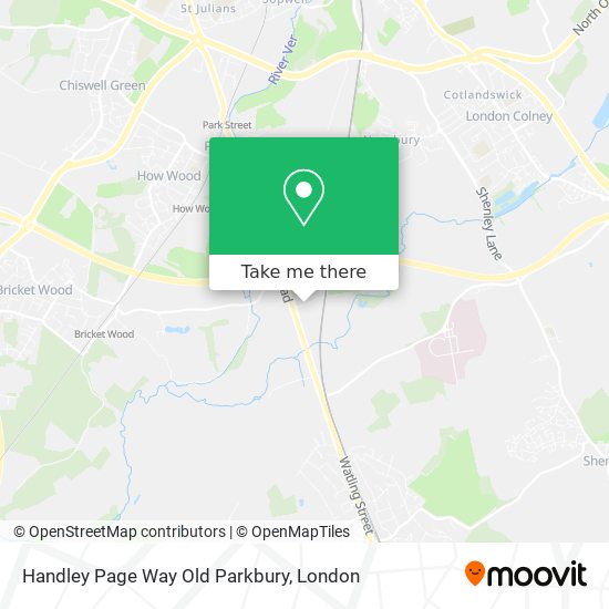 Handley Page Way Old Parkbury map