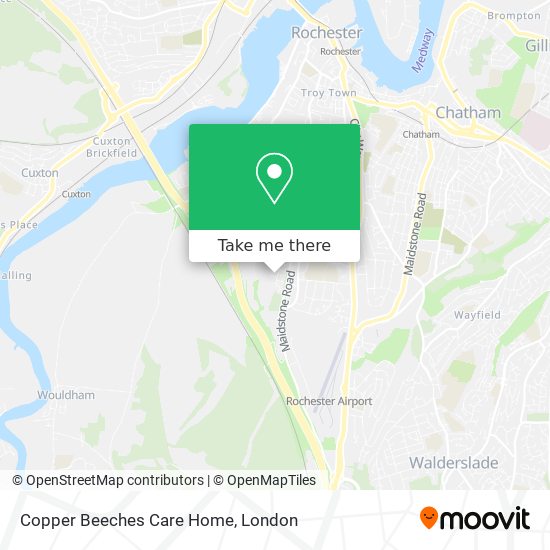 Copper Beeches Care Home map