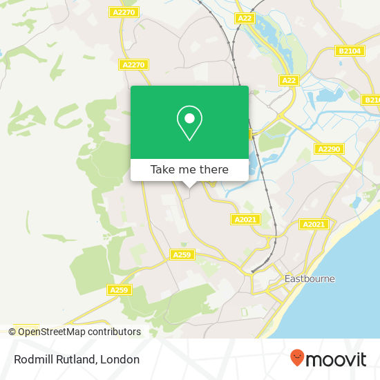 Rodmill Rutland, Eastbourne Eastbourne map