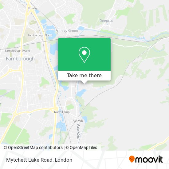 Mytchett Lake Road map