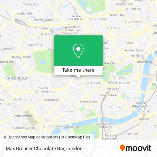 Max Brenner Chocolate Bar map