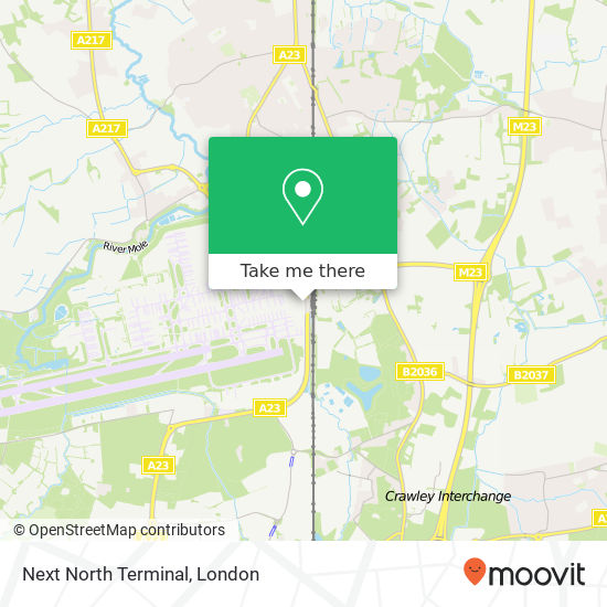 Next North Terminal, Perimeter Road East Gatwick Gatwick RH6 0 map
