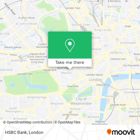 HSBC Bank map