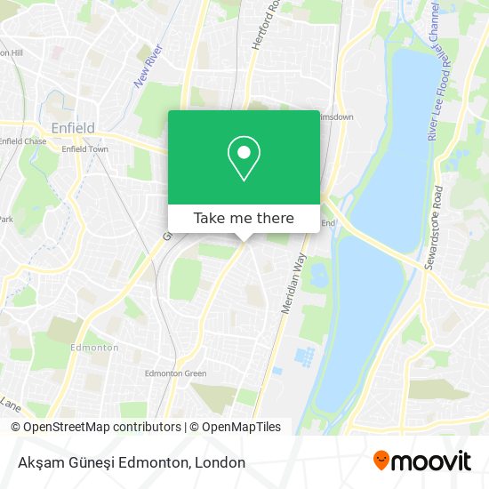 Akşam Güneşi Edmonton map