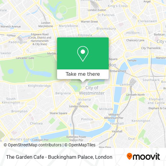 The Garden Cafe - Buckingham Palace map