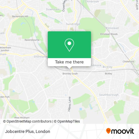 Jobcentre Plus map