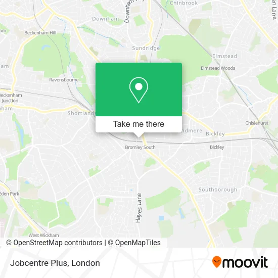 Jobcentre Plus map