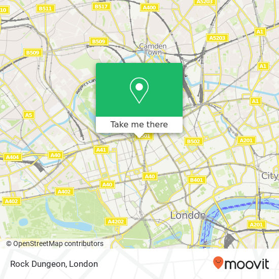 Rock Dungeon, 240 Great Portland Street Fitzrovia London W1W 5QU map