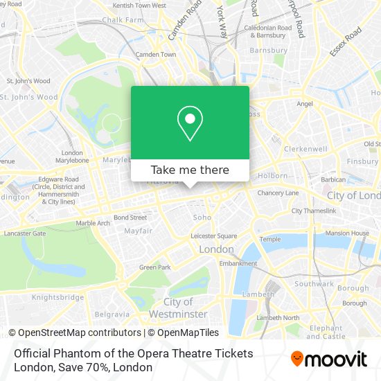 Official Phantom of the Opera Theatre Tickets London, Save 70% map