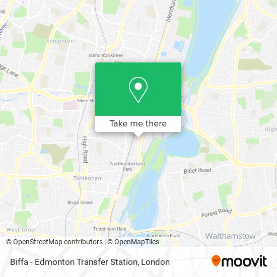 Biffa - Edmonton Transfer Station map