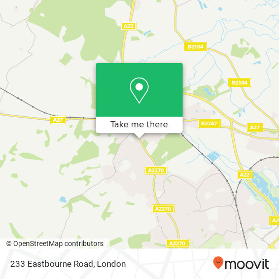 233 Eastbourne Road, Wannock Polegate map