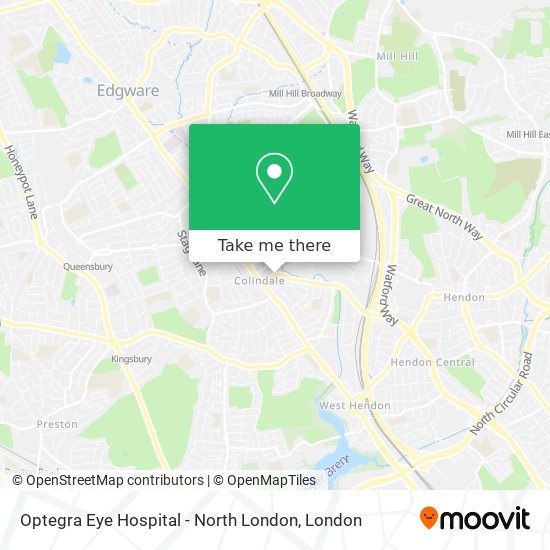 Optegra Eye Hospital - North London map