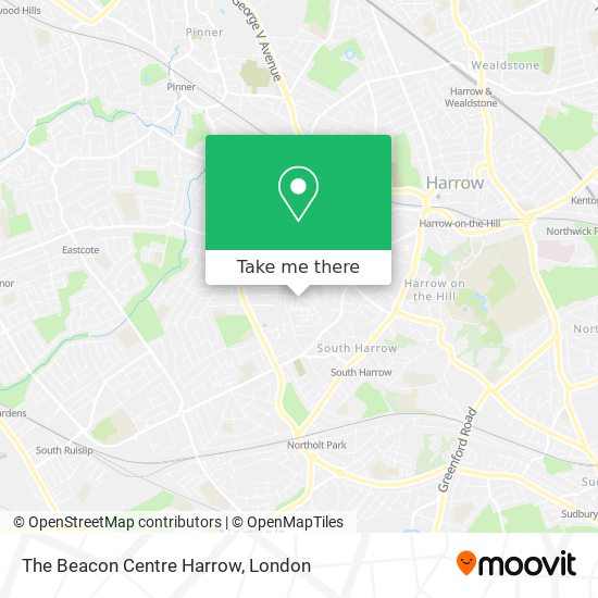 The Beacon Centre Harrow map