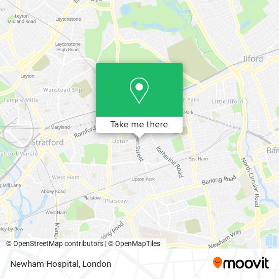 Newham Hospital map