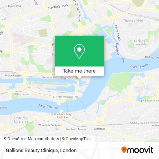 Gallions Beauty Clinique map