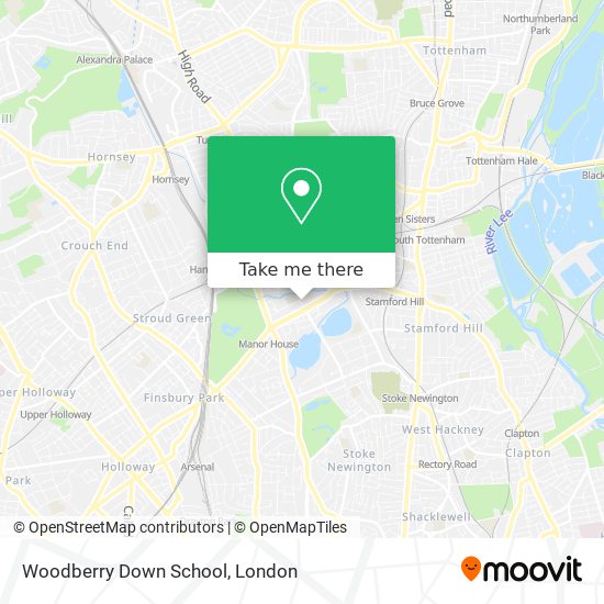 Woodberry Down School map