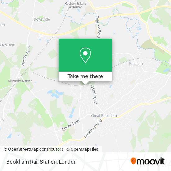 Bookham Rail Station map