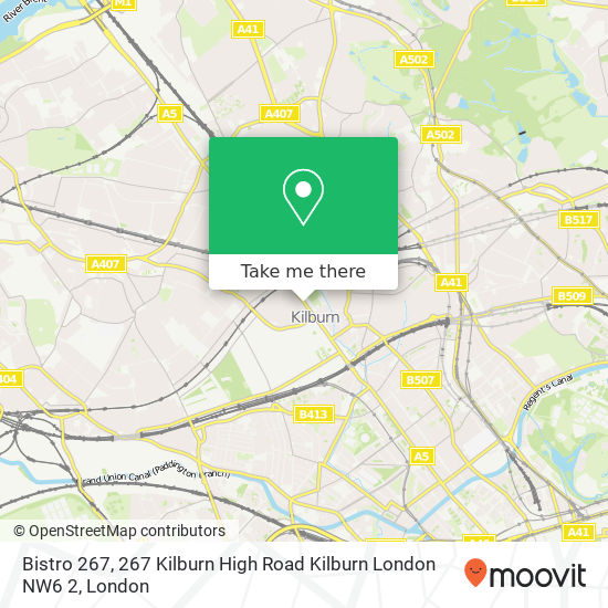 Bistro 267, 267 Kilburn High Road Kilburn London NW6 2 map