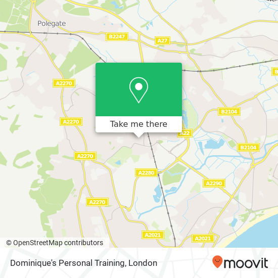 Dominique's Personal Training, Glynde Avenue Eastbourne Eastbourne BN22 9QE map