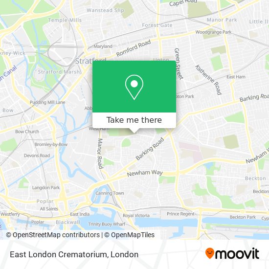 East London Crematorium map
