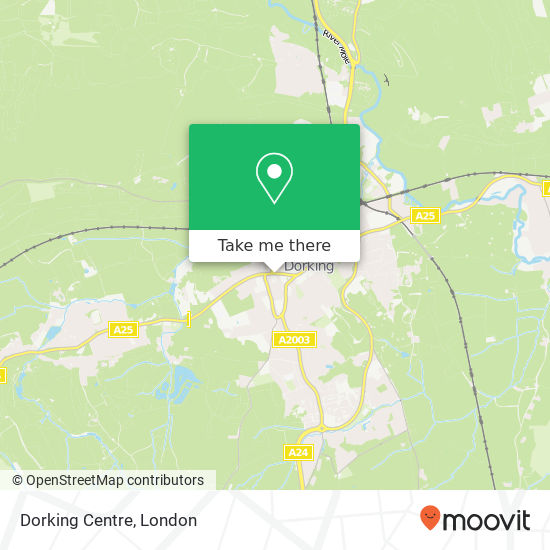 Dorking Centre map