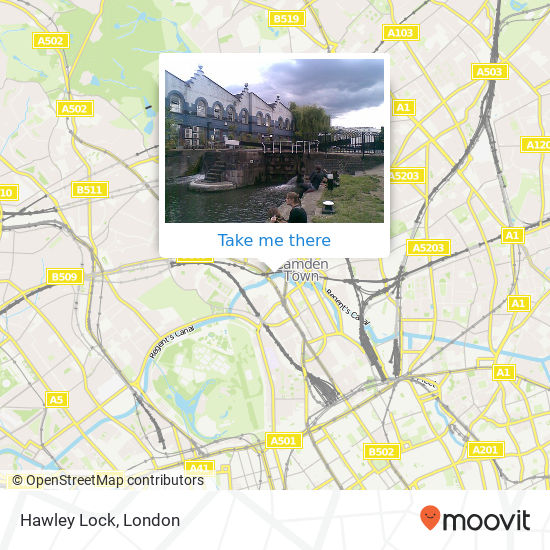 Hawley Lock map