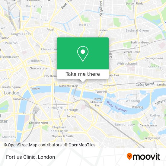 Fortius Clinic map